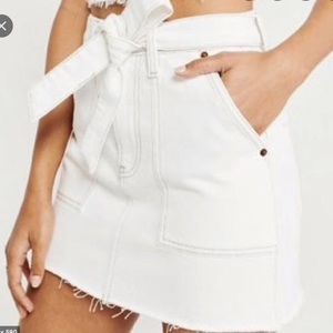 White Jean Abercrombie Skirt